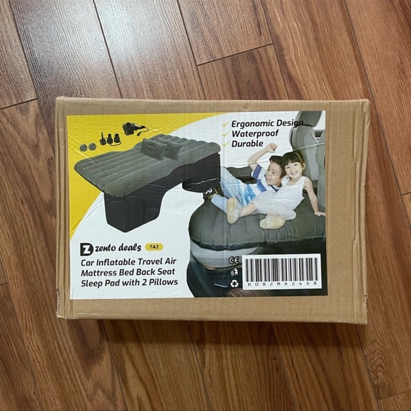 Zone Tech Black Inflatable Blow Up Travel Mattress Set BNIB - Picture 8 of 9